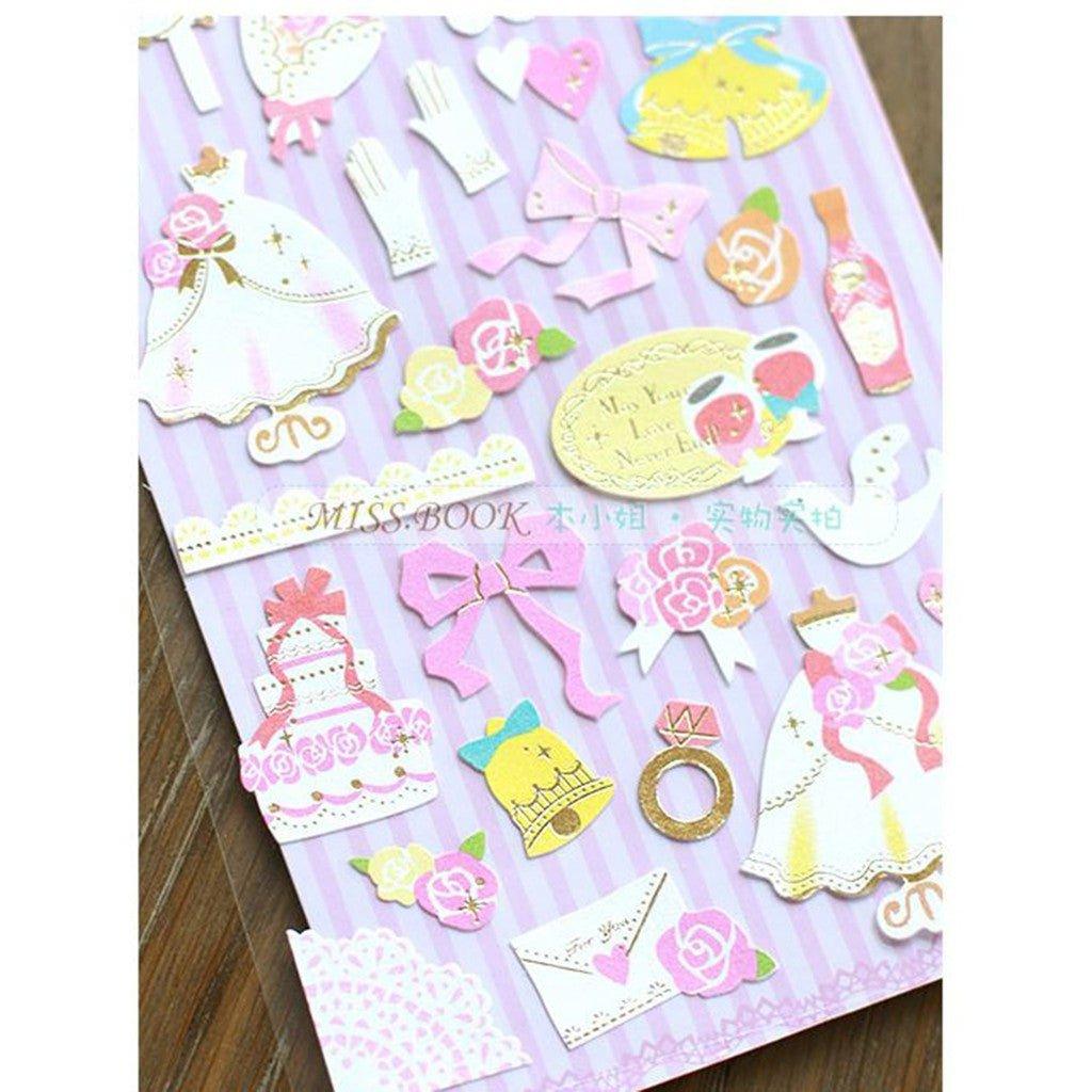 Original Japanese Style Girlish Heart Pink and Tender Colors Sweet Decorative Stickers Dream Style Stickers Washi Stickers NP-HEZQI-070 - CHL-STORE 