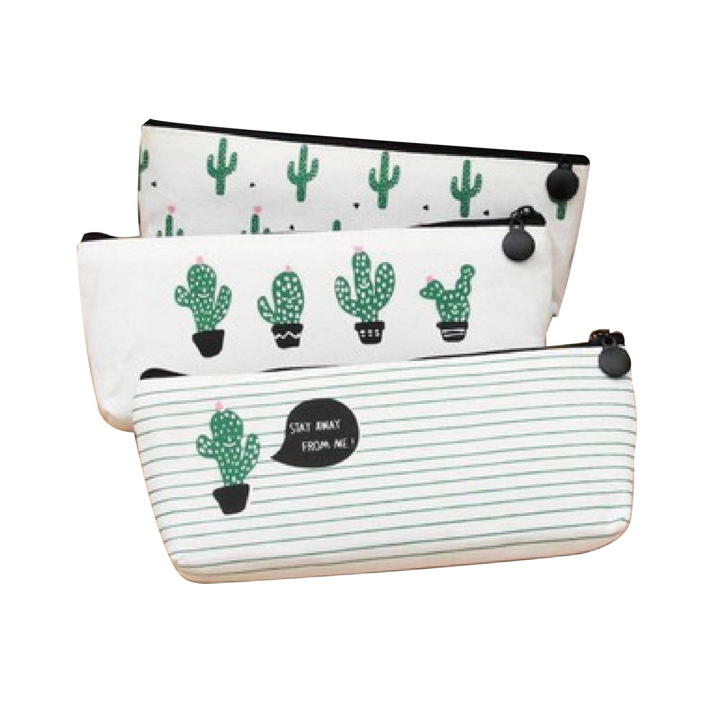 Original Korean Style Simple Hand-painted Cactus Pencil Case Storage Bag Cosmetic Bag NP-H7TGY-1 - CHL-STORE 