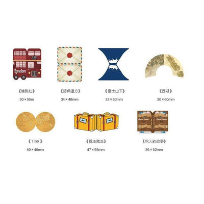 Original Literature And Art Country Season Representative Travel Around The World Magnetic Bookmark NP-H7TAY-0293 - CHL-STORE 