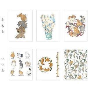 Paper and ink life rabbit series and paper stickers diy stickers 6 styles NP-H7TAY-0353 - CHL-STORE 