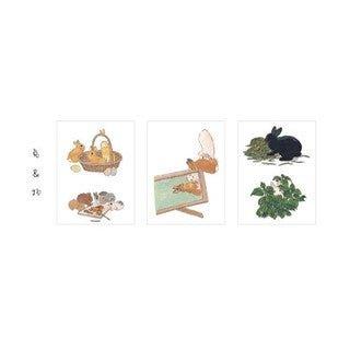 Paper and ink life rabbit series and paper stickers diy stickers 6 styles NP-H7TAY-0353 - CHL-STORE 