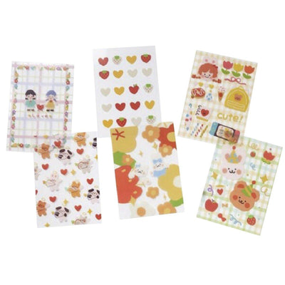 Paper dyeing Anna's dream series Hand-painted collage plaid Warm color A6 PVC pad pad NP-H7TAY-945 - CHL-STORE 