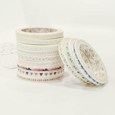 Paper Pond Interesting Geometric Foundation Washi Tape Minimalist and Thin Border Tape Paper Tape NP-H7TIM-003 - CHL-STORE 