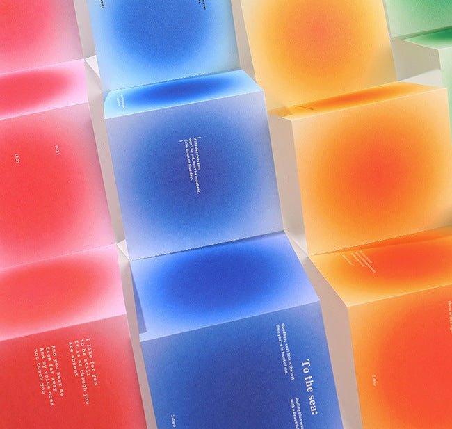 PaperMore White Kraft Paper Folding Note Paper Light and Shadow Afterglow Series NP-030059 - CHL-STORE 
