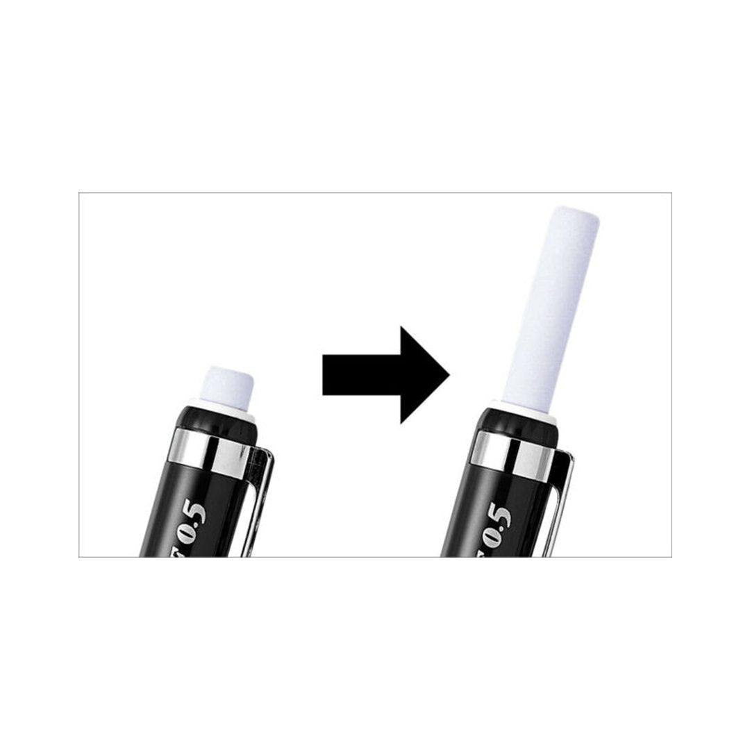 Pentel 60th Anniversary Limited TUFF Black Rod 0.7mm 0.9mm Automatic Pencil Eraser Eraser Refill XE10-W - CHL-STORE 