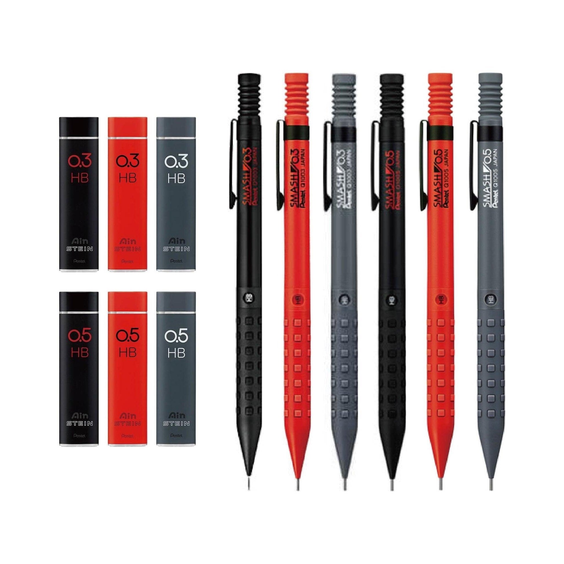 Pentel AIN STEIN SMASH Sketch Q1003 Q1005 Automatic Pencil Pencil Lead - CHL-STORE 