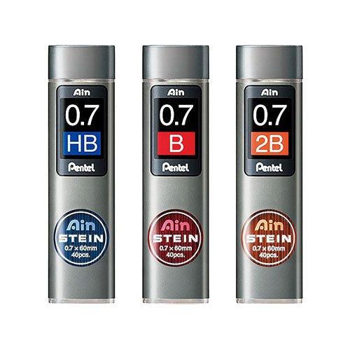Pentel C277 Ain STEIN automatic pencil lead Mechanical pencil lead 0.7mm 40pcs 2B/HB - CHL-STORE 