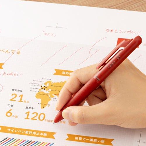 Pentel Calme Calme 0.5mm mute 2 colors (black/red)+1 functional pen - CHL-STORE 