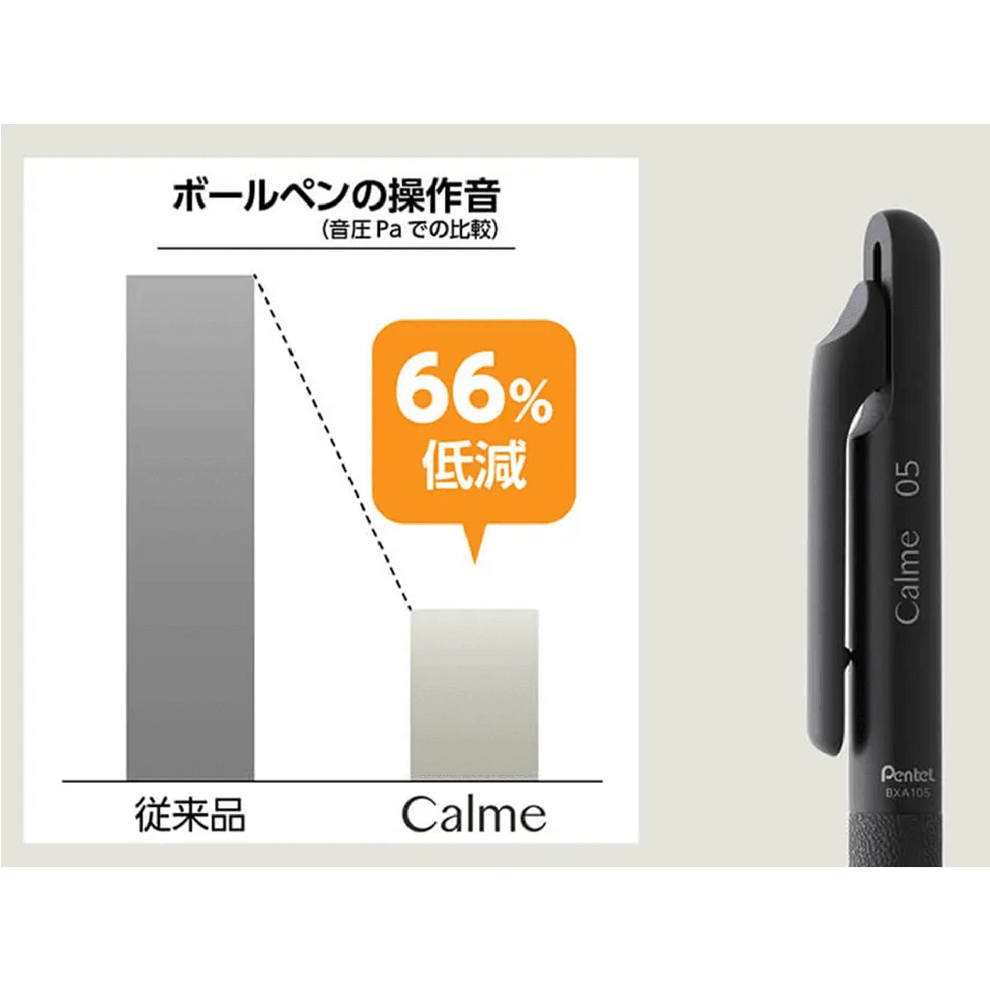 Pentel Calme mute black ink ballpoint pen autumn limited color three-color pen mute pen 2+1 - CHL-STORE 