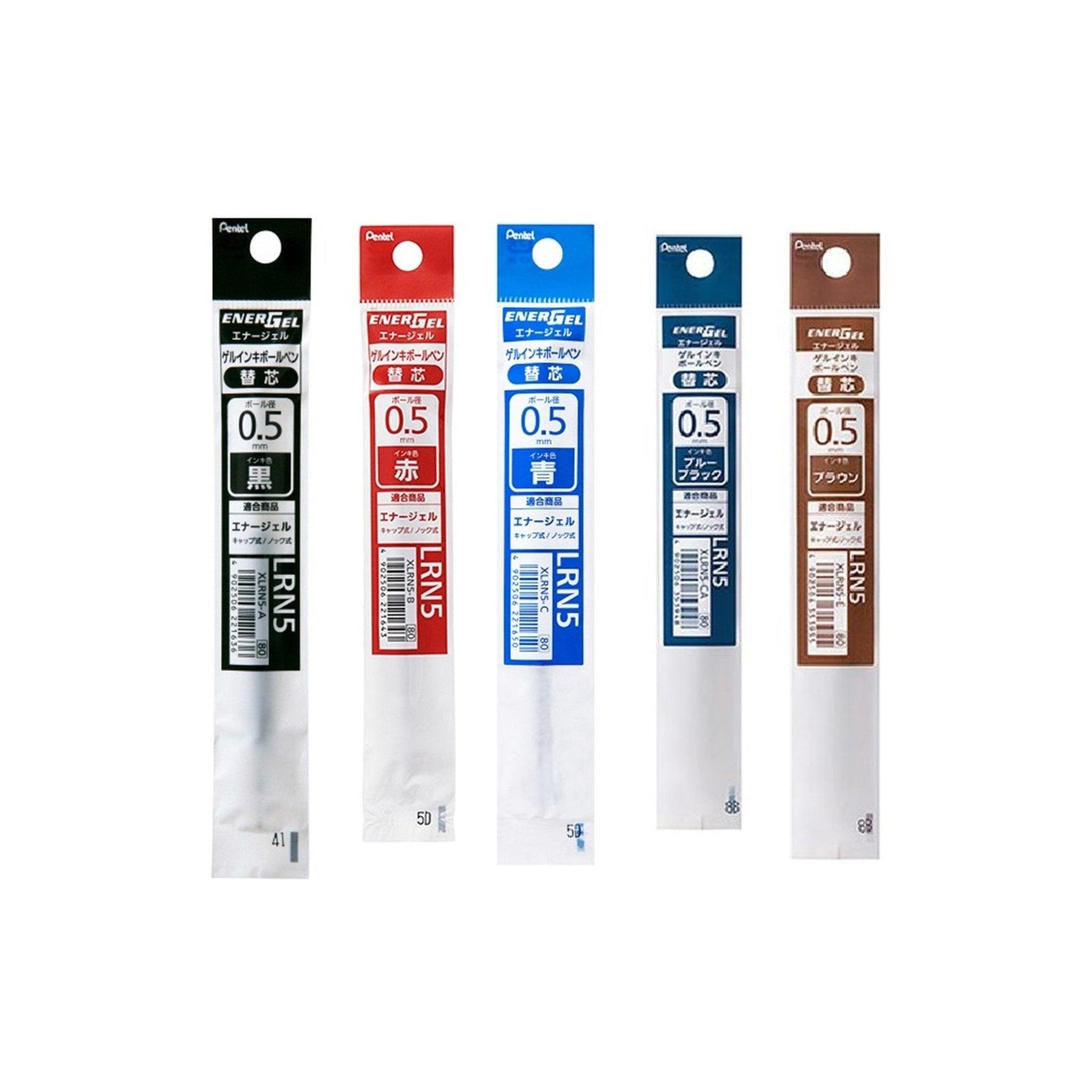 Pentel Energel Clena Refill XLRN5 XLRN4 Gel Pen 0.5mm 0.4mm - CHL-STORE 
