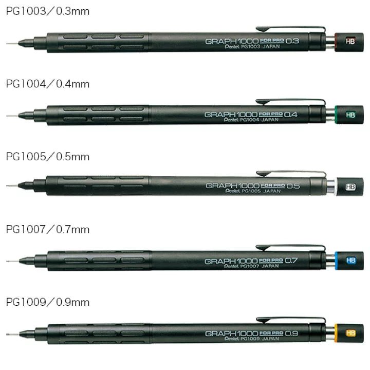 PENTEL GRAPH1000 Drawing Pencil Mechanical Pencil Automatic Pencil PG1005 PG1007 PG1009 - CHL-STORE 