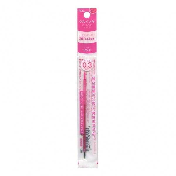Pentel Sliccies Gel Pen Refill Colorful Refill Extra Fine Refill 0.3mm XBGRN3 - CHL-STORE 