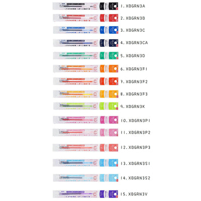 Pentel Sliccies Gel Pen Refill Colorful Refill Extra Fine Refill 0.3mm XBGRN3 - CHL-STORE 