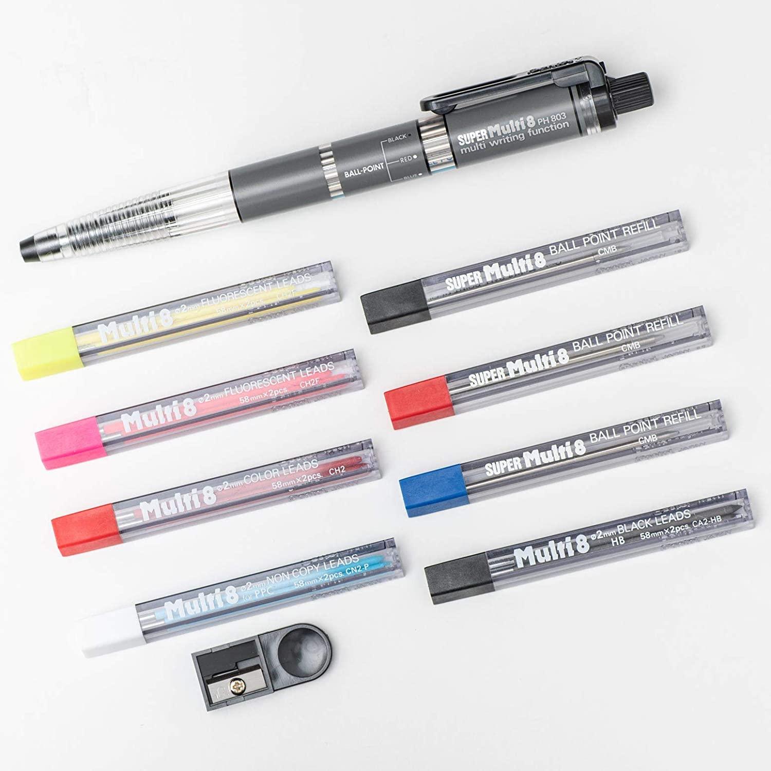 Pentel Super Multi 8 PH803ST 0.7MM 8-color group 8-in-1 multi-function functional pen group 8-color pen - CHL-STORE 