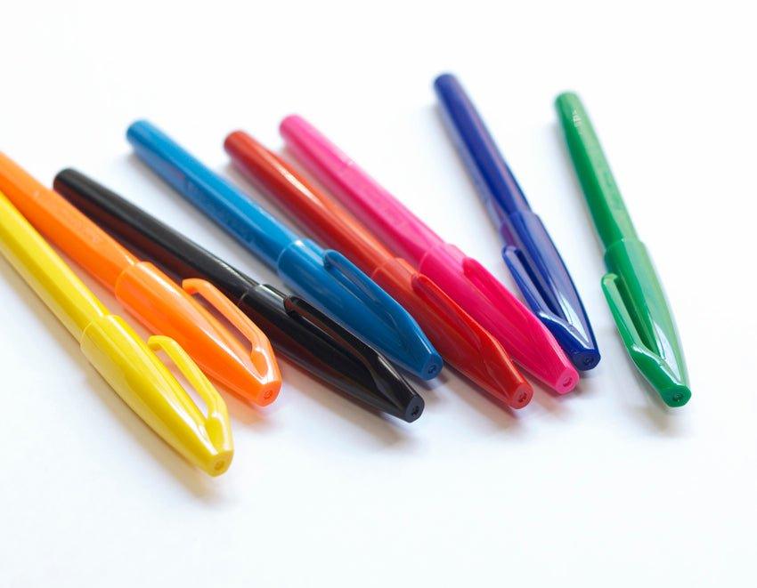Pentel TOUCH BRUSH S520 soft painting pen first generation signature pen color pen graffiti coloring painting tool - CHL-STORE 