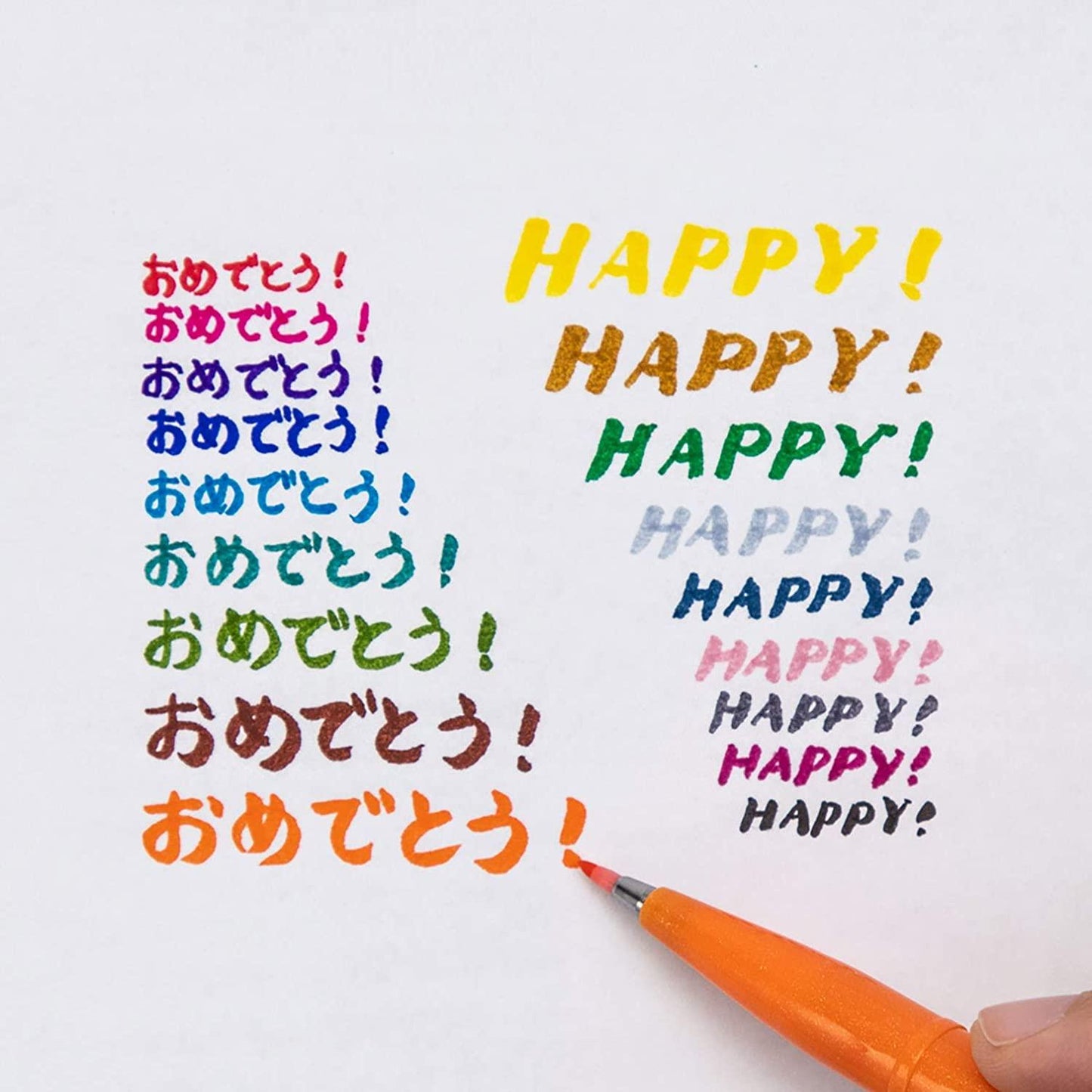 Pentel TOUCH BRUSH UP 6-color group 12-color group new color soft painting pen art pen color pen painting SES15C - CHL-STORE 