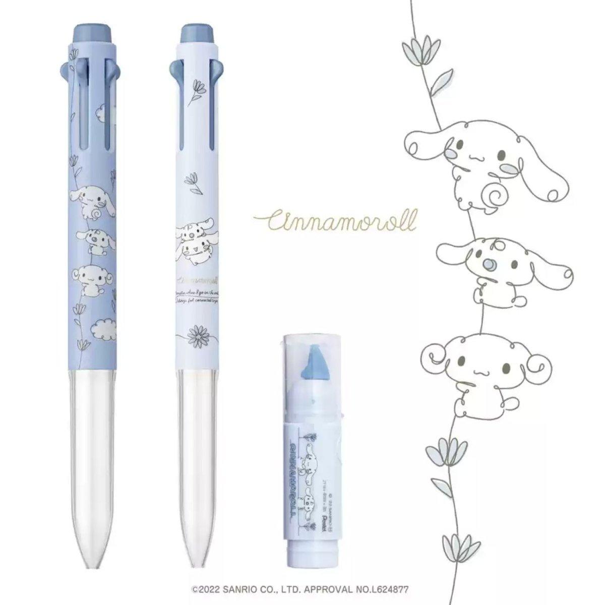 Pentel x Sanrio i+ Sanrio three-color pen Five-color pen i+ multi-color pen XBGH3SR XBGH5SR - CHL-STORE 