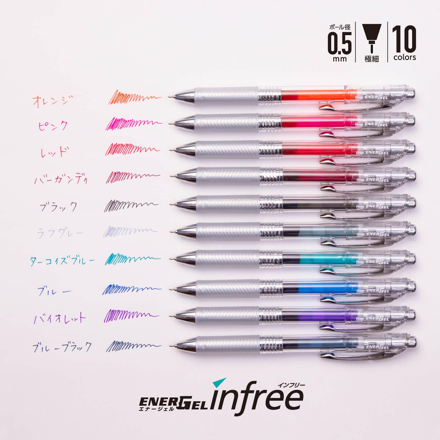 Pentel XLRN4TL ENERGEL Ultra Fine Gel Pen BLN75TL BLN74TL Refill - CHL-STORE 