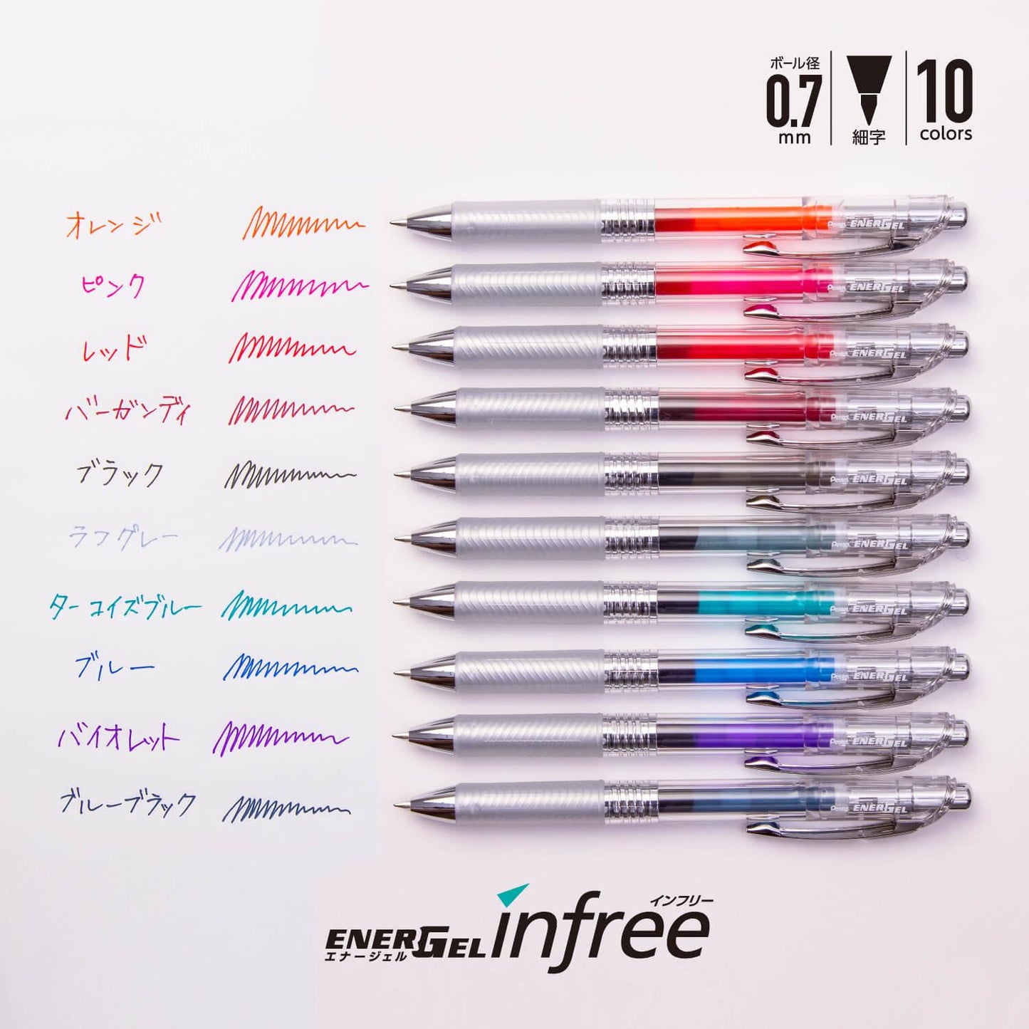 Pentel XLRN4TL ENERGEL Ultra Fine Gel Pen BLN75TL BLN74TL Refill - CHL-STORE 