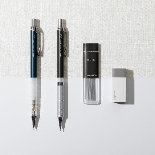 PENTEL XPP1002G2 limited Orenz Simpledays 0.2mm 0.3mm 0.5mm automatic pencil lead eraser - CHL-STORE 