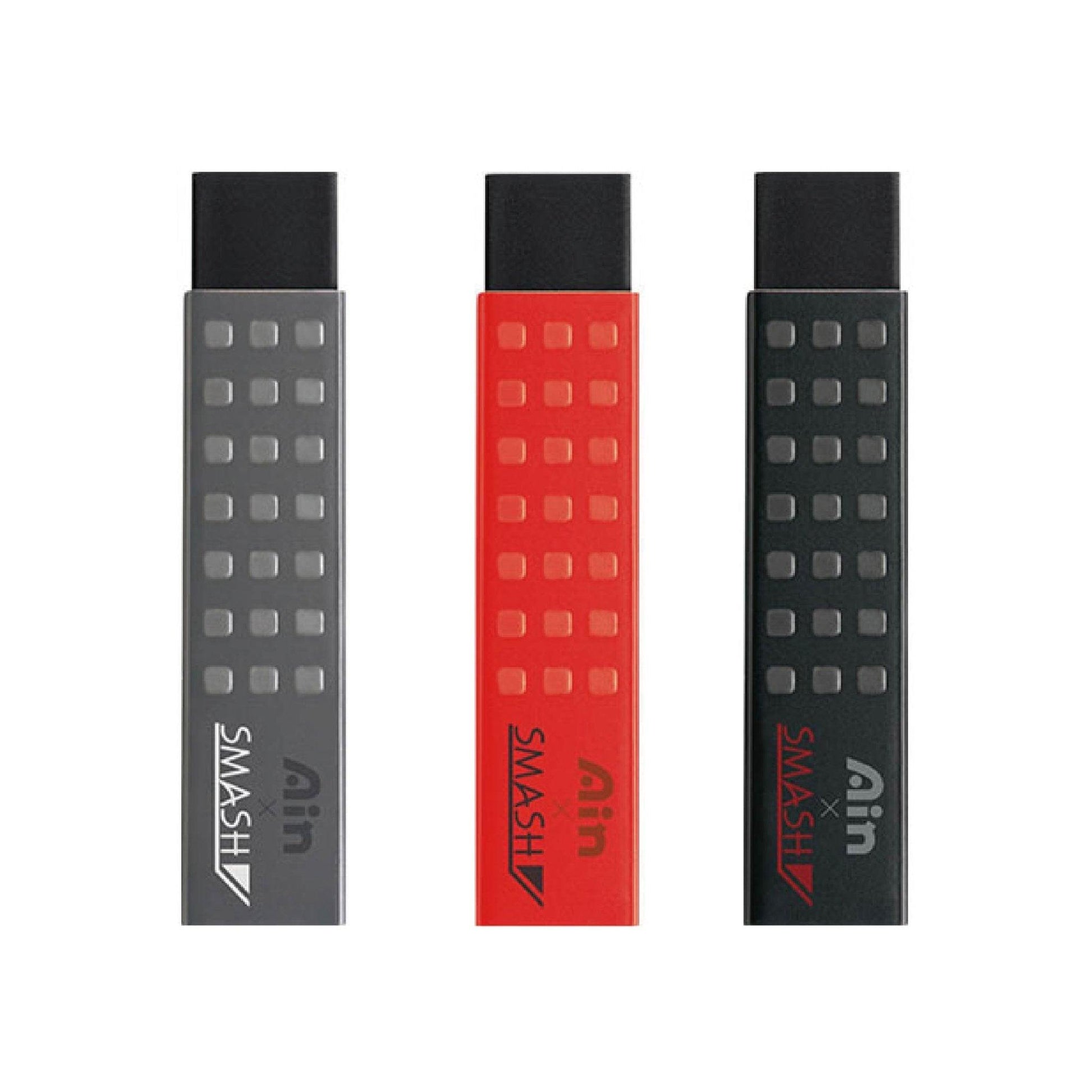 Pentel ZETH17SM AIN STEIN SMASH SKETCH ERASER BLACK RED GREY - CHL-STORE 