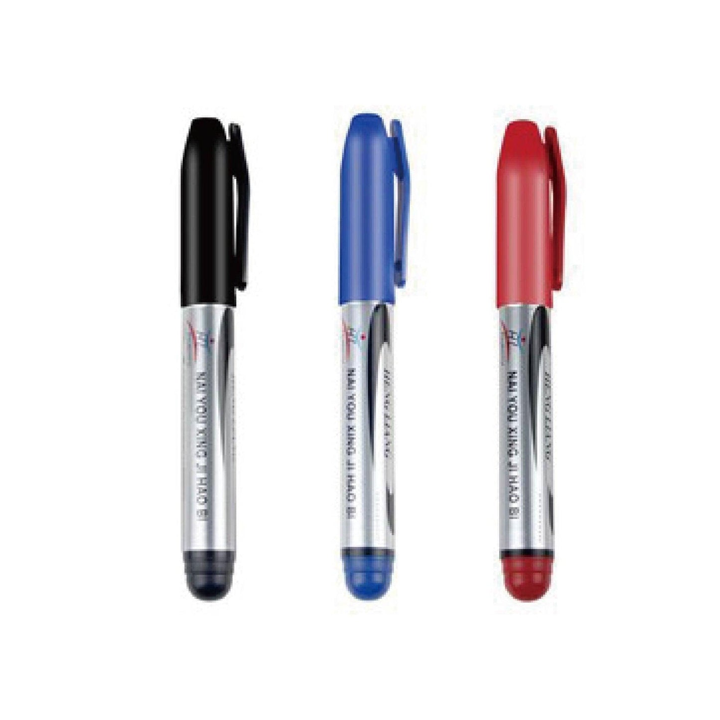 Permanent Marker Waterproof Stationery Hard to Fade Black Blue Red Marker Marker Pen Refill Ink NP-H7TAO-202 - CHL-STORE 