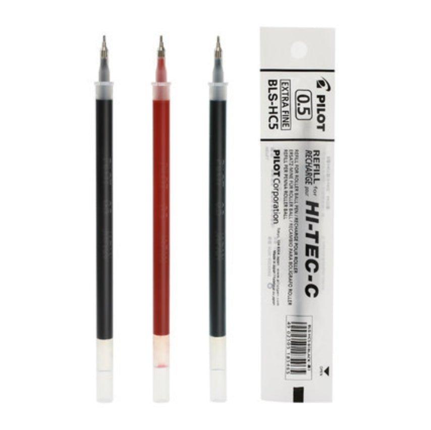 PILOT 0.4mm/0.5mm Superfine Ball Pen Refill for HI-TEC-C (BLS-HC4/BLS-HC5) - CHL-STORE 