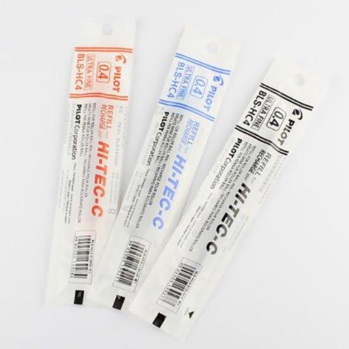 PILOT 0.4mm/0.5mm Superfine Ball Pen Refill for HI-TEC-C (BLS-HC4/BLS-HC5) - CHL-STORE 