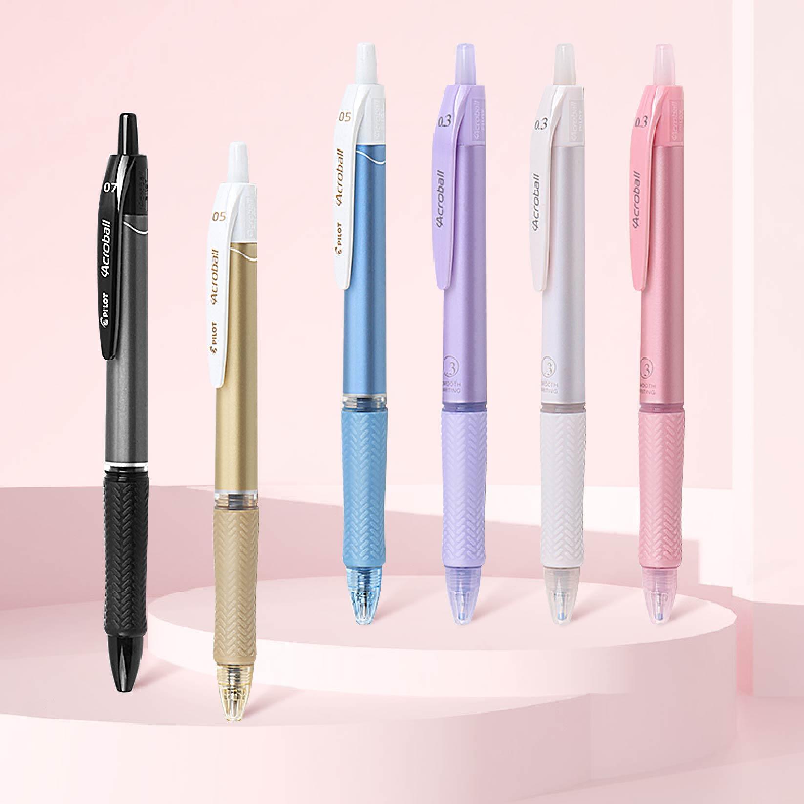 PILOT Acroball BAB-15MFT Black Ink 0.3MM Fine Pen Oily Pen Pearlescent - CHL-STORE 