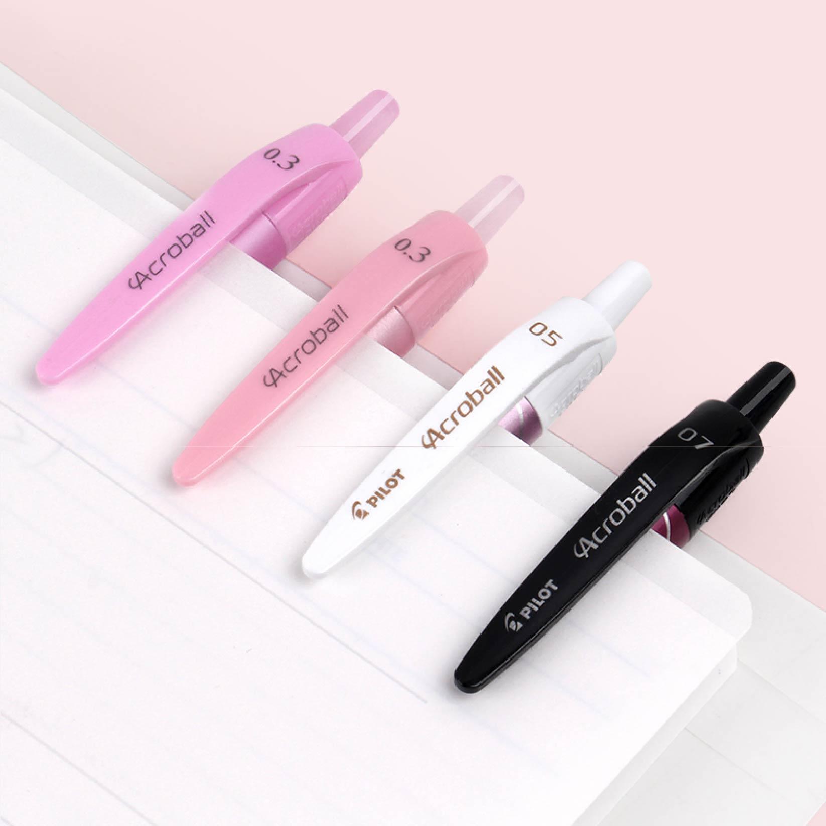 PILOT Acroball BAB-15MFT Black Ink 0.3MM Fine Pen Oily Pen Pearlescent - CHL-STORE 