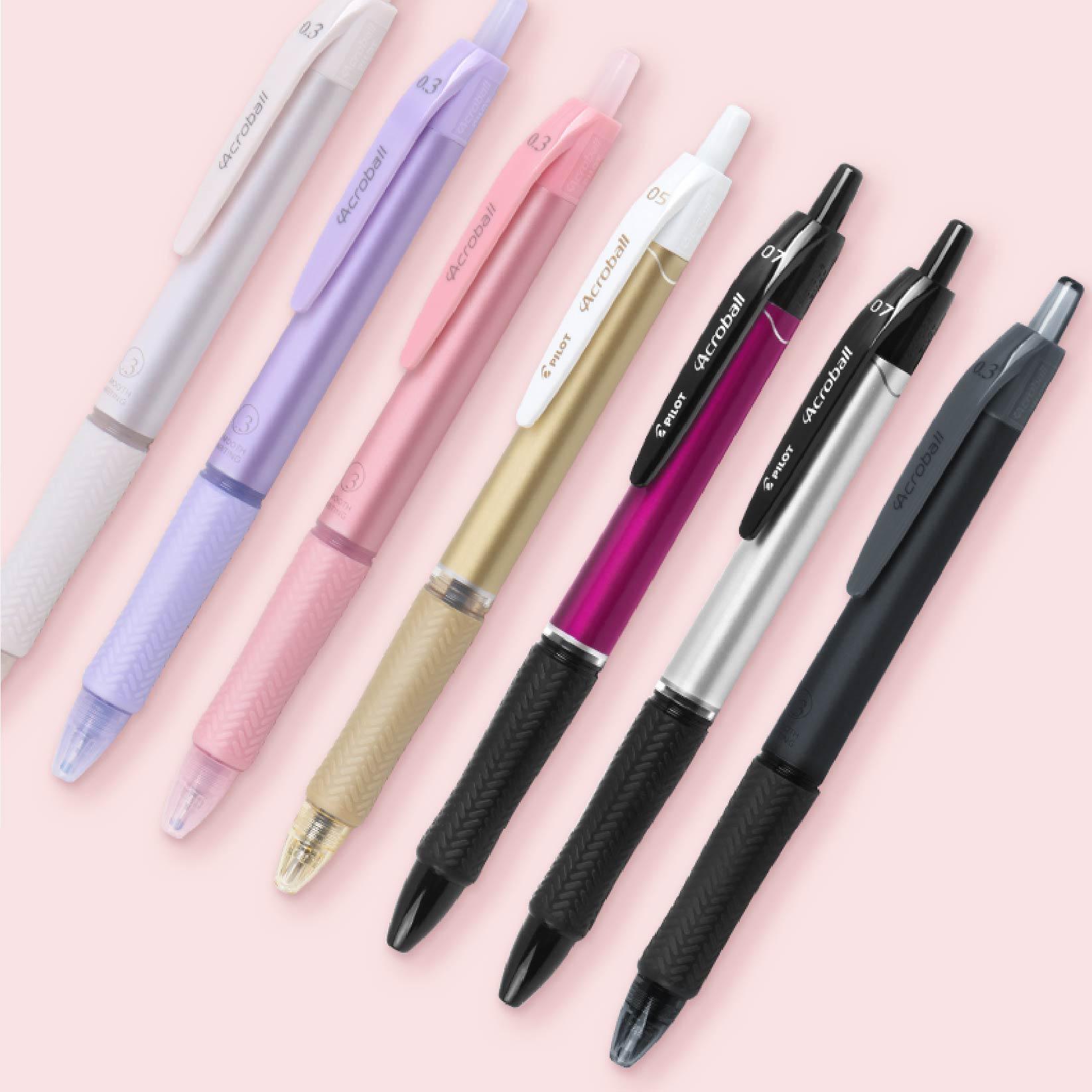 PILOT Acroball BAB-15MFT Black Ink 0.3MM Fine Pen Oily Pen Pearlescent - CHL-STORE 