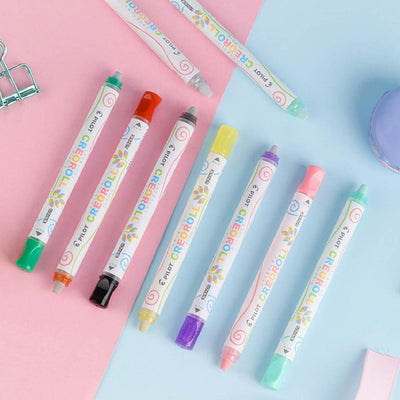 PILOT AO-CR6 Creoroll Kids Design Award Colored Crayons Washable Crayons - CHL-STORE 