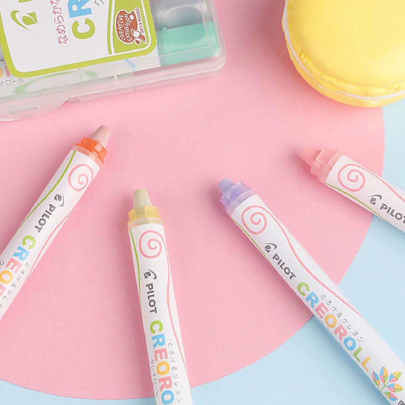 PILOT AO-CR6 Creoroll Kids Design Award Colored Crayons Washable Crayons - CHL-STORE 