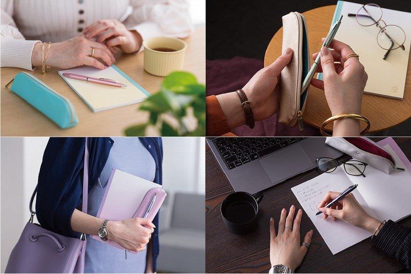 PILOT BIL-80EF-A IMILLY series limited season color light ripe bright color gradient 0.5MM black ink oil pen double-sided pencil case A5 B6 notebook - CHL-STORE 