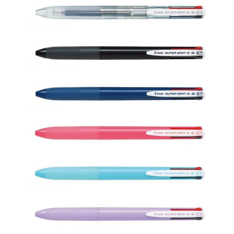PILOT BKSG-35F SUPER GRIP G4 0.7mm Multicolor Ballpoint Pen 4 color functional pen - CHL-STORE 