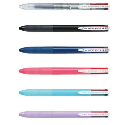 PILOT BKSG-35F SUPER GRIP G4 0.7mm Multicolor Ballpoint Pen 4 color functional pen - CHL-STORE 