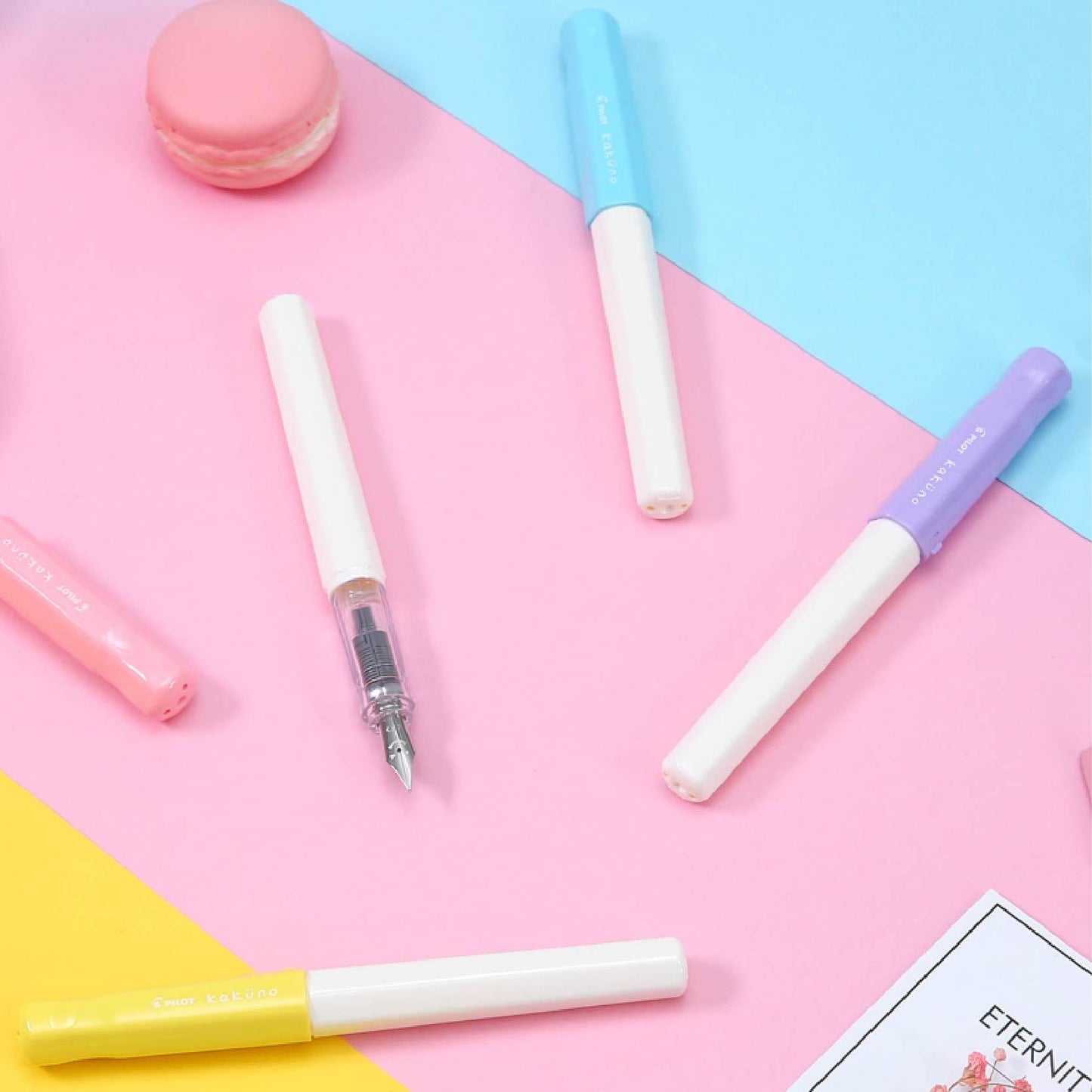 PILOT FKA-1SR Smiling Fountain Pen x Limited Edition x White Body with Pink Series - CHL-STORE 