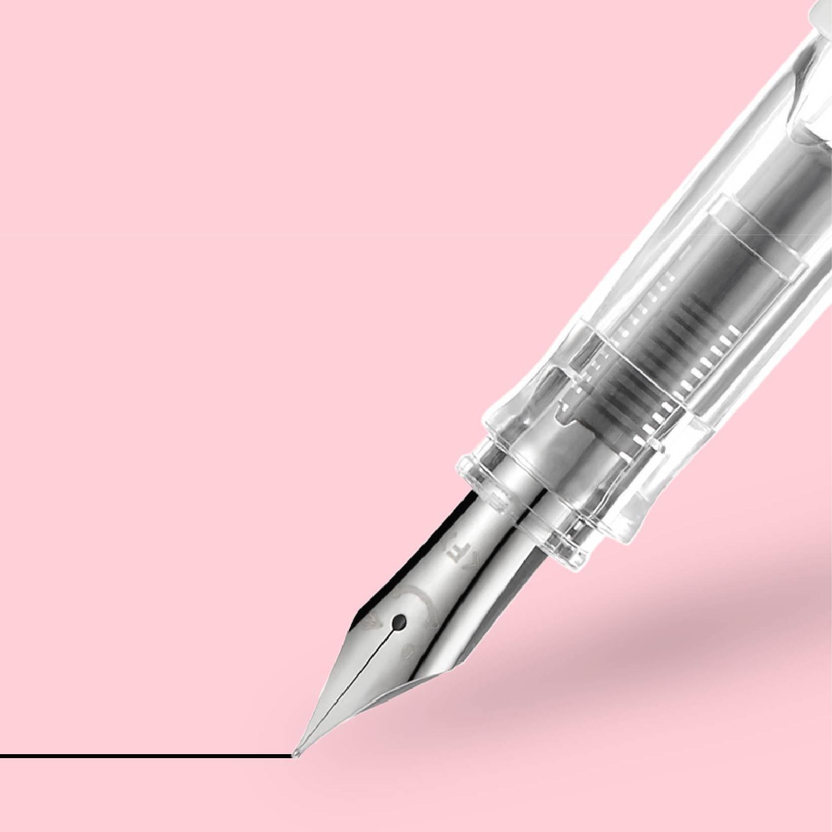 PILOT FKA-1SR Smiling Fountain Pen x Limited Edition x White Body with Pink Series - CHL-STORE 