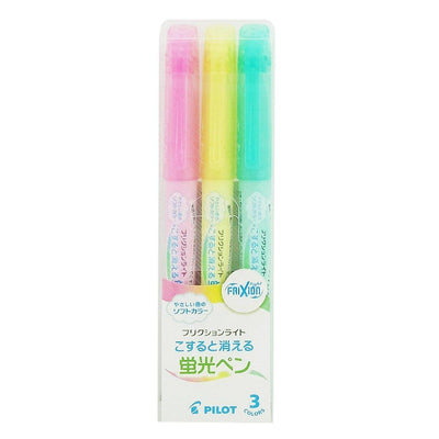 PILOT Frixion Light Soft Highlighter 3pcs Erase Pen Erasable Pen SFL30SL3CS magic eraser pen - CHL-STORE 