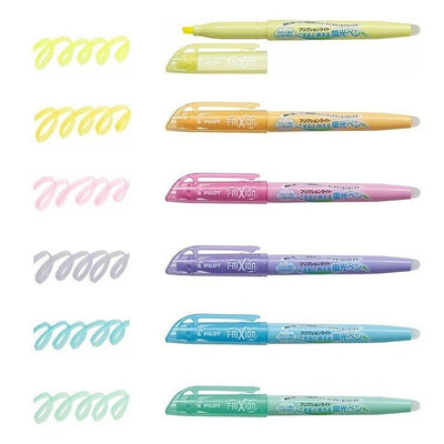PILOT Frixion Light Soft Highlighter 3pcs Erase Pen Erasable Pen SFL30SL3CS magic eraser pen - CHL-STORE 
