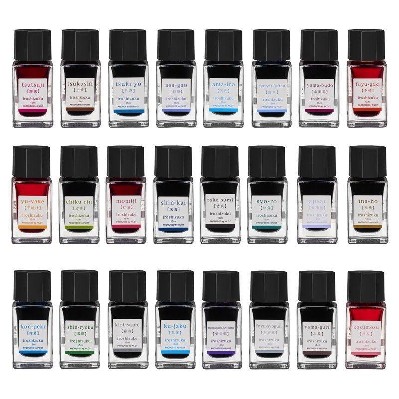 PILOT INK-15 Iroshizuku series ink 15ml Fountain Pen Ink 3-pack - CHL-STORE 