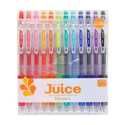 PILOT juice LJU-120UF 0.38mm 12 color group gel pen bubble shell soft color environmental protection - CHL-STORE 