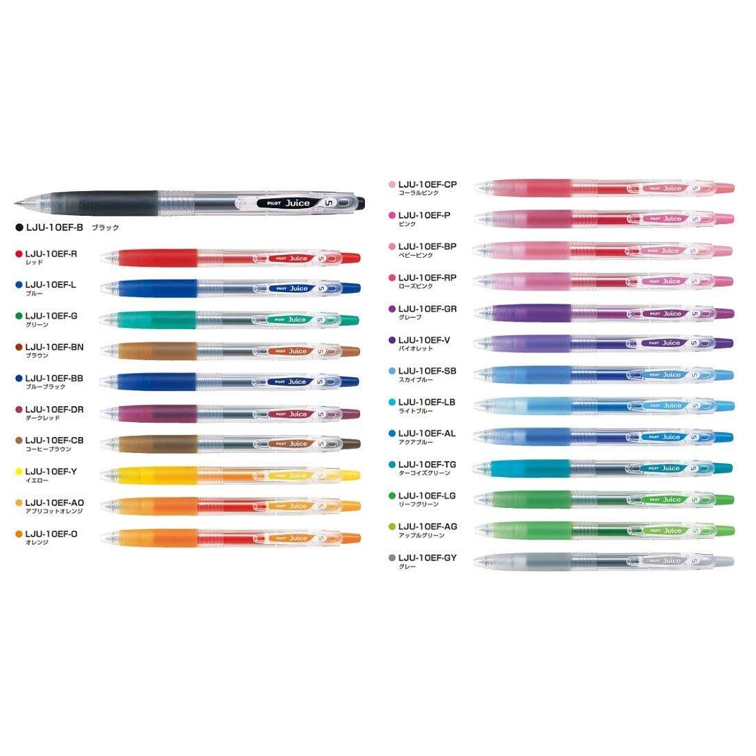 PILOT Juice Pen Full Color Group 0.38mm 24 Colors 0.5mm 36 Colors Color sets 10UF 10EF - CHL-STORE 