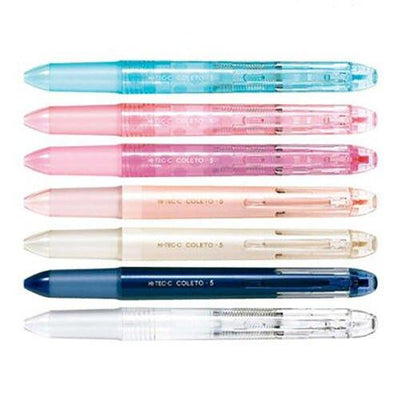 Pilot LHKCG25C HI-TEC-C Refill 5 Color Pen Case Transparent Pen Case - CHL-STORE 
