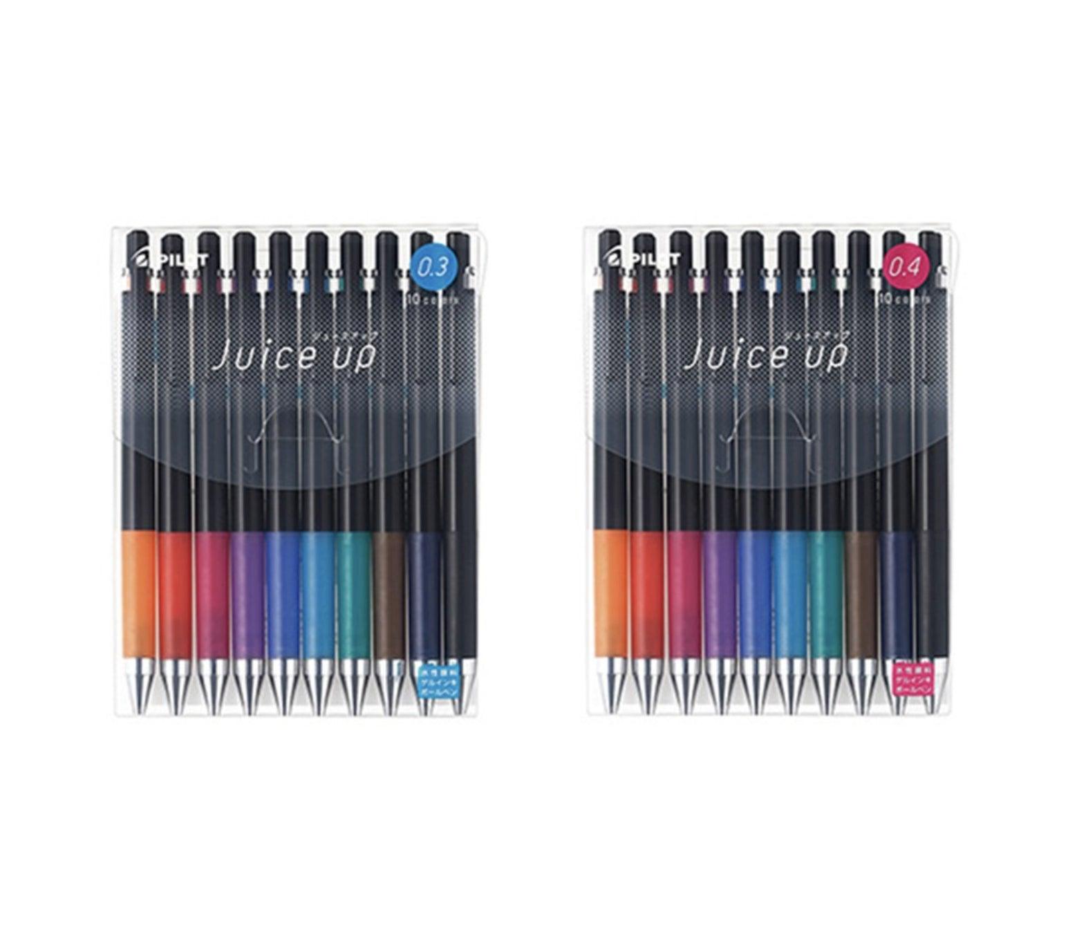 PILOT LJP-20S3/LJP-20S4 Juice up Super Juice Pen Black Bar 0.3mm 0.4mm Ten Colors Set - CHL-STORE 