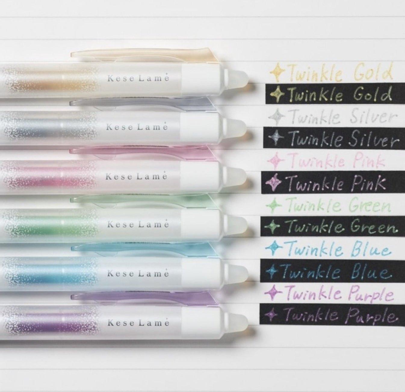 PILOT LKKB-23F Kese Lame Limited Edition 0.7MM Starry Pearlescent Matte White Shaft Magic Erase Pen Second Bullet - CHL-STORE 