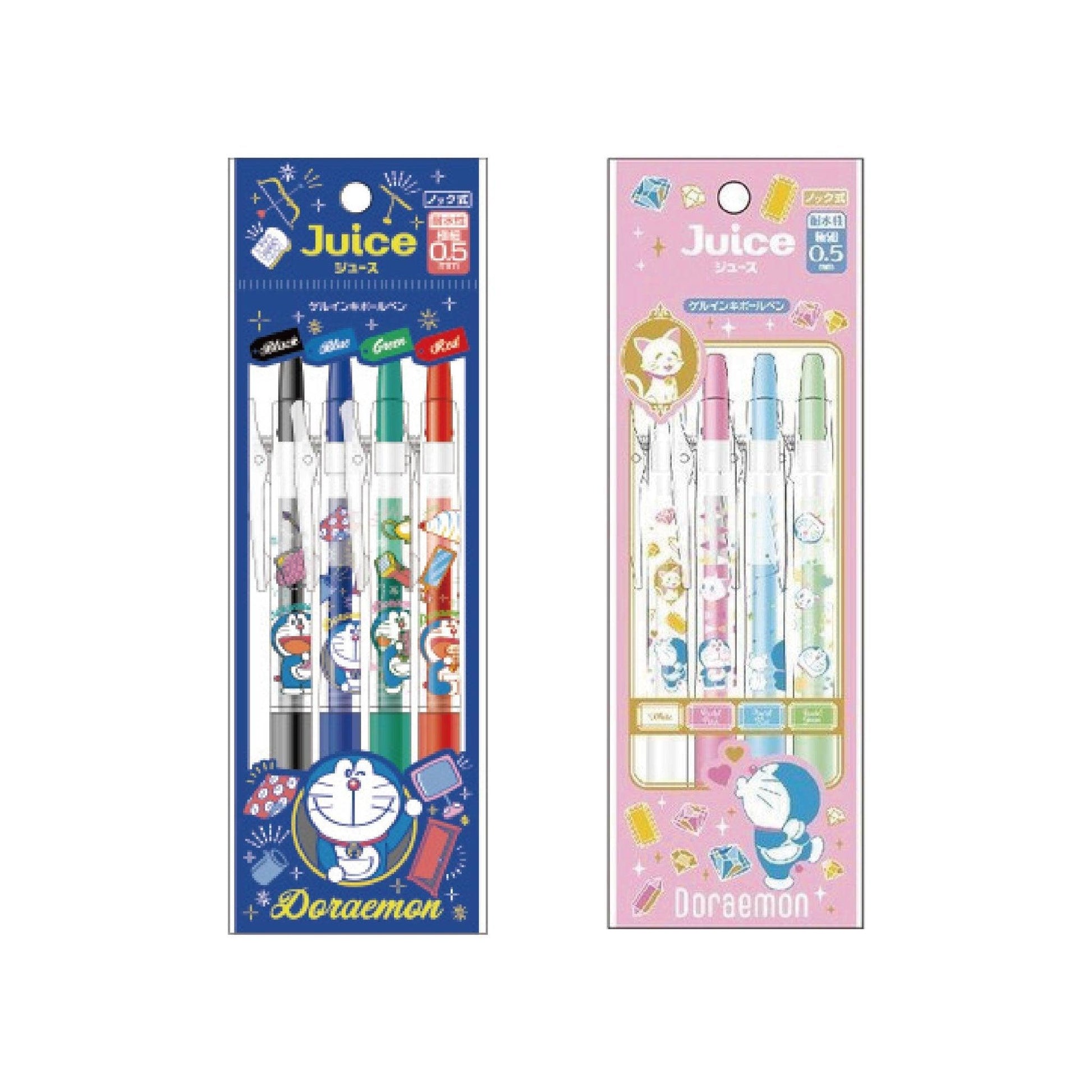 PILOT NO.86021401 JUICE Doraemon 0.5MM Normal Color Soft Color Juice Pen 4 Groups Juice Pen Set - CHL-STORE 