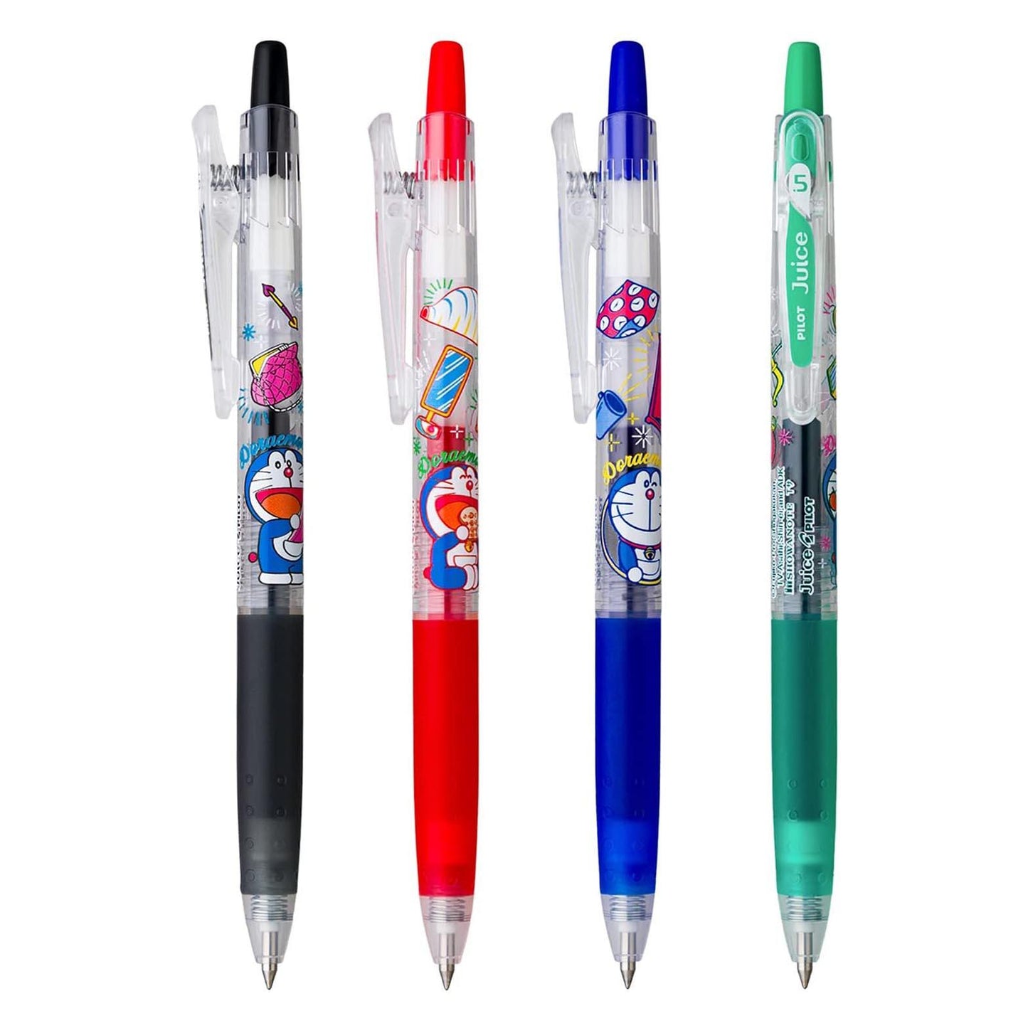 PILOT NO.86021401 JUICE Doraemon 0.5MM Normal Color Soft Color Juice Pen 4 Groups Juice Pen Set - CHL-STORE 
