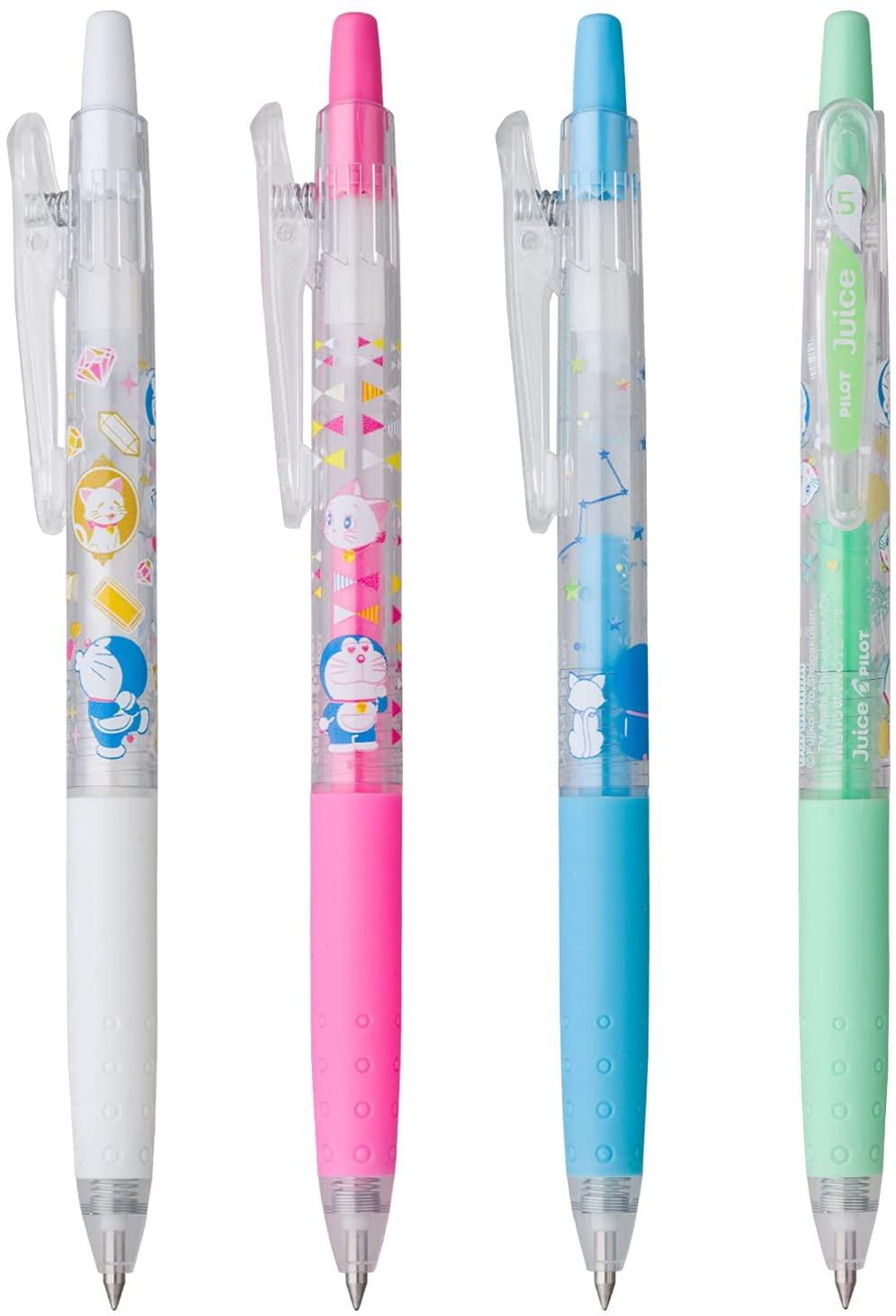 PILOT NO.86021401 JUICE Doraemon 0.5MM Normal Color Soft Color Juice Pen 4 Groups Juice Pen Set - CHL-STORE 