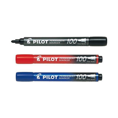 PILOT Oily Marker Pen Medium Character Pill Core MPM-10F Marker Pen Black Blue Red - CHL-STORE 